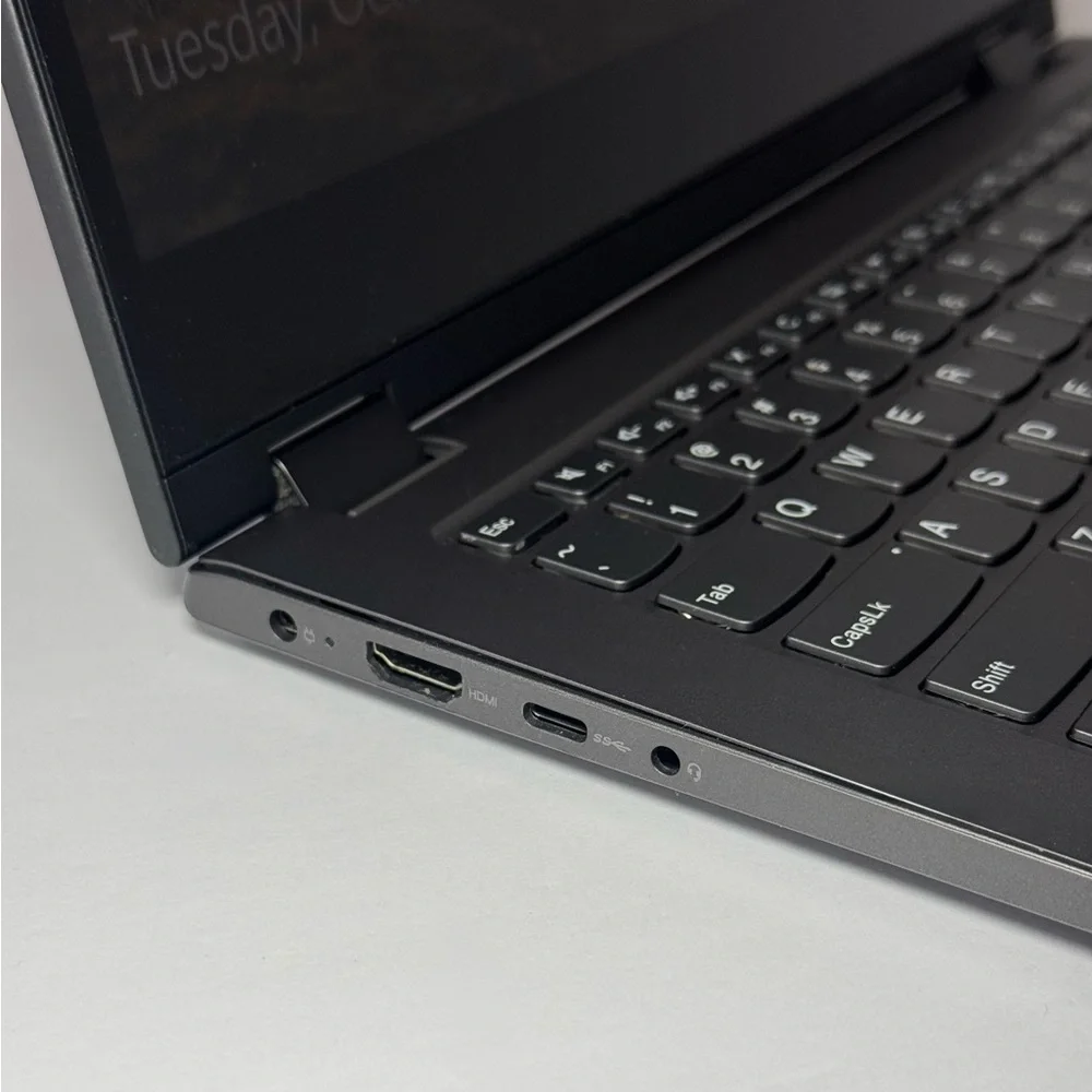 Lenovo Gray Laptop with Black Keyboard